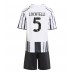 Maillot de foot Juventus Manuel Locatelli #5 Domicile vêtements enfant 2025-26 Manches Courtes (+ pantalon court)